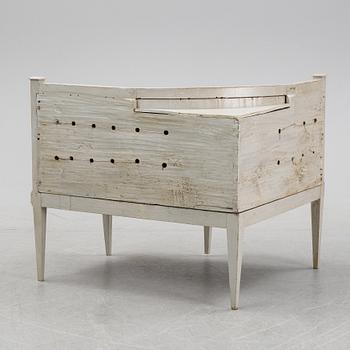 A Gustavian style corner sofa, 19th Century.