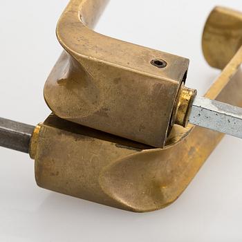 Ilmari Tapiovaara, Five pairs of door handles, for Oy Excelsior Ab (EXO), Designed 1981.