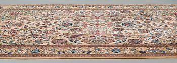 A carpet, Old Qum, probably,  ca 357,5 x 218-226,5 cm.