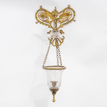 A late 19th century wall lantern.