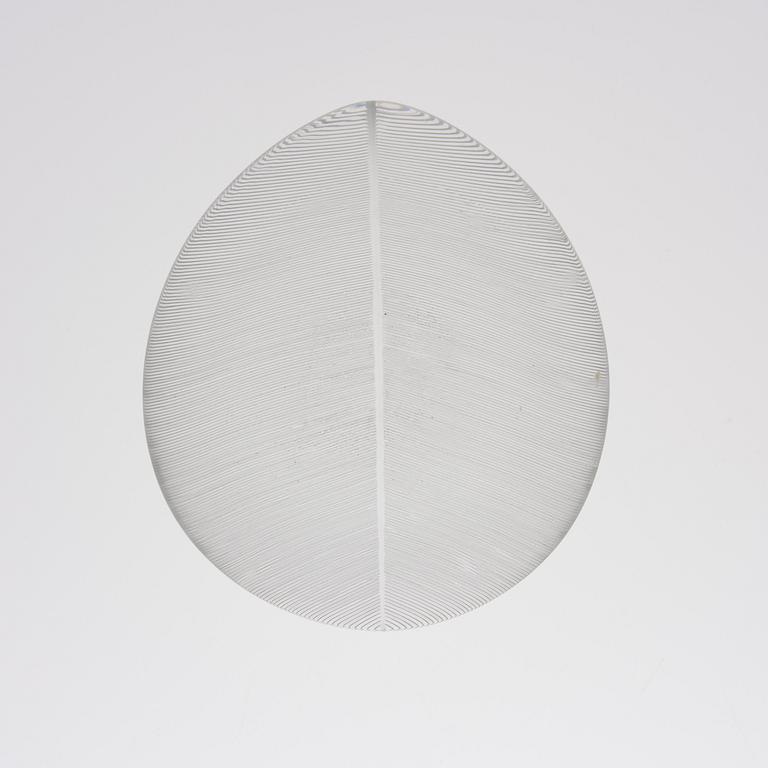 TAPIO WIRKKALA, glas, "Blad" 3337, signerad Tapio Wirkkala Iittala -56.