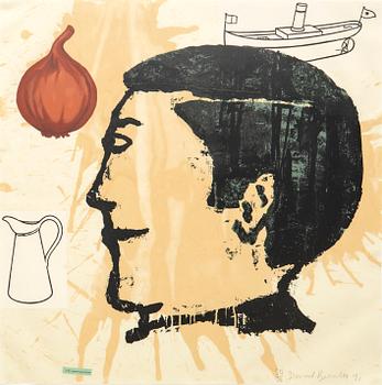 Donald Baechler, "Onion eater".