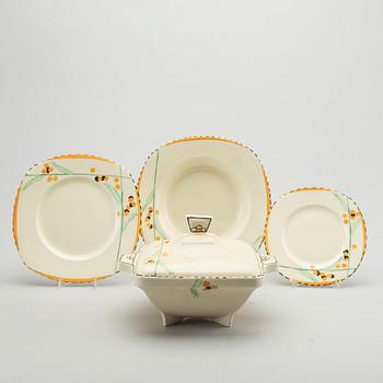 A 45+ 8 pcs Burleigh art deco dinner service.