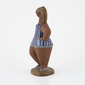 Lisa Larson, figurine, stoneware, "Dora", from the series "ABC Girls", Gustavsberg.