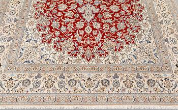 A carpet, Nain Part Silk, sk 6 LAA, signerad Deroshk 297 x 176 cm.