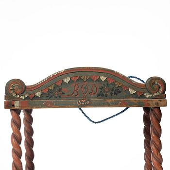 Shelf, Folk art, Jämtland. 19th century. Marked BOD.