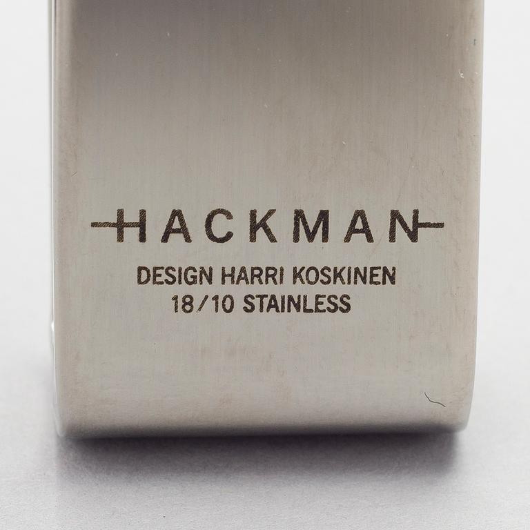 HARRI KOSKINEN, GRILLISETTI, 8-osainen, ruostumatonta terästä, Hackman, 2000-luku.