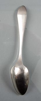 MATSKEDAR, 6 st, silver, trol. Jacob Gustaf Bursell, Jönköping.