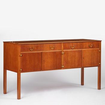 Josef Frank, a mahogany veneered sideboard, Firma Svenskt Tenn, Sweden, mid 20th century.