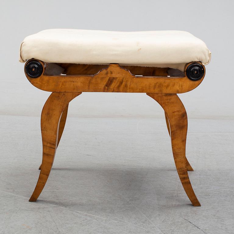 A Biedemeier stool, first half of the 19th century.