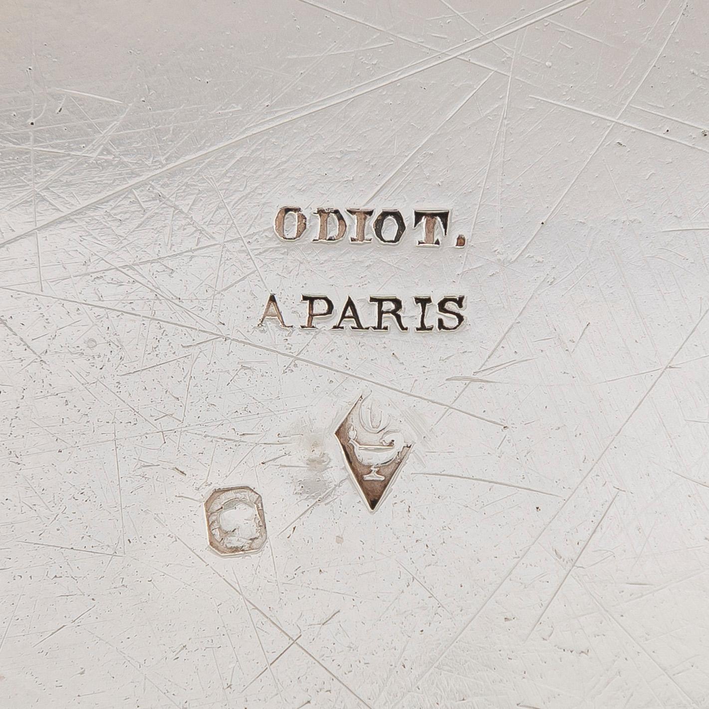 An Odiot silver dish, Paris France, latter half of the 19th century.