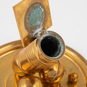 A four-piece brass writing set, Gusum, 20th century.