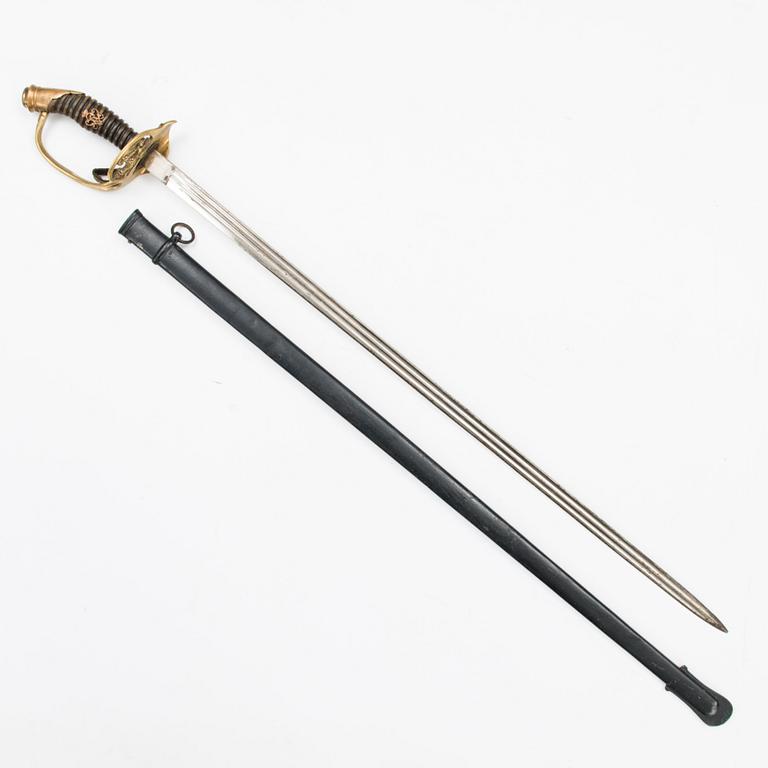 A model 1889 Imperial Prussian officer's sword.