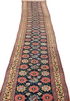 A runner, antique, Sauj Bulag, mid to late 19th century, ca 640 x 98-111 cm.