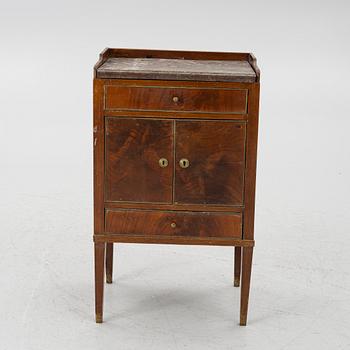 Bedside cabinet. Late Gustavian style, 19th century.