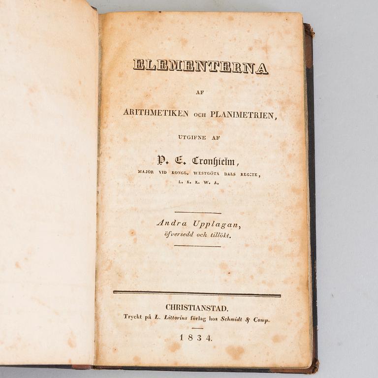 BOOKS, four volumes, 18th and 19th century.