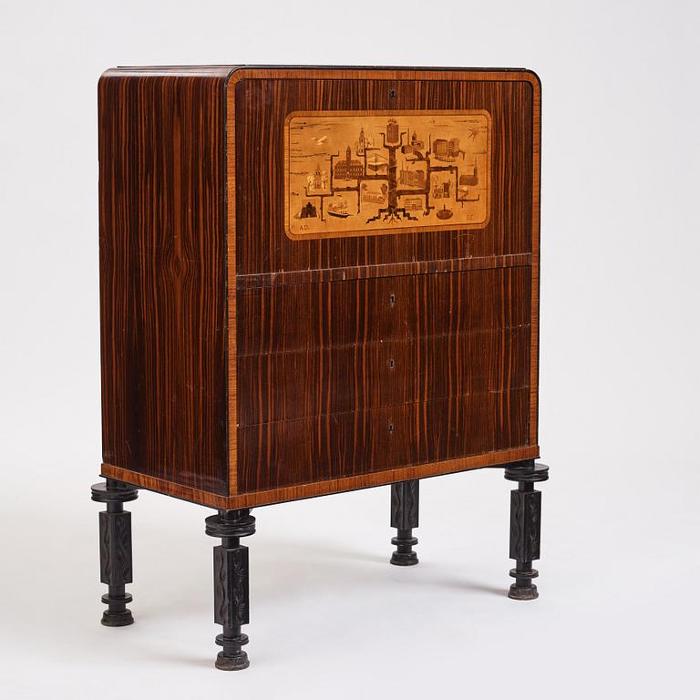 Erik Chambert, a cabinet by Chamberts Möbelfabrik, Norrköping för the World's Fair in Chicago 1933.