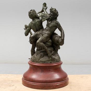LUDWIG HASSELRIIS, sculpture, bronze, signed.