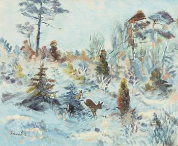 Lindorm Liljefors, oil on panel, signed and dated -76.