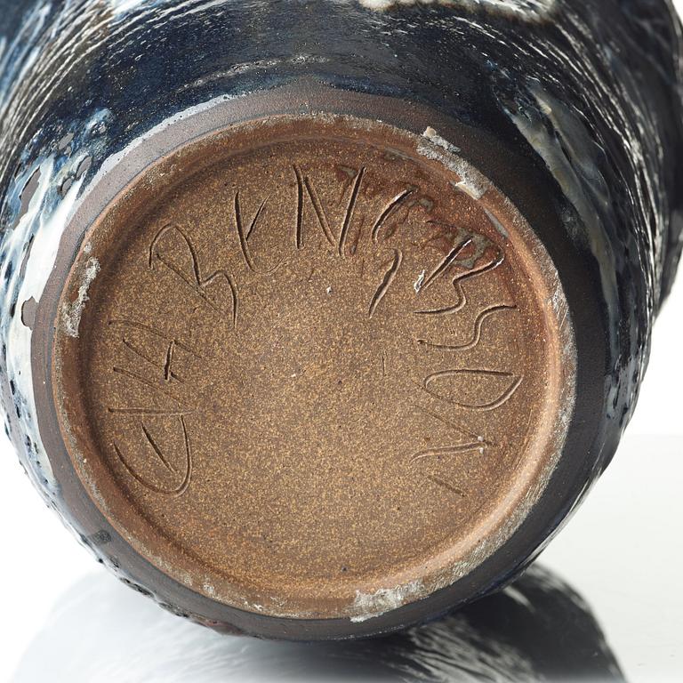 Eva Bengtsson, a stoneware floor vase, Frillesås, Sweden.