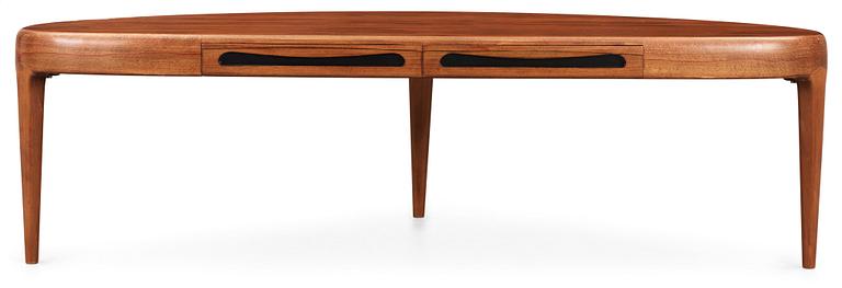 A Johannes Andersen teak and palisander sofa table, Trensum, Sweden 1960's.