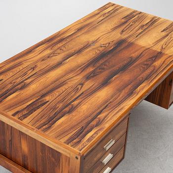 A rosewood writing desk, Averskogs möbelfabrik, Lammhult, 1970's.