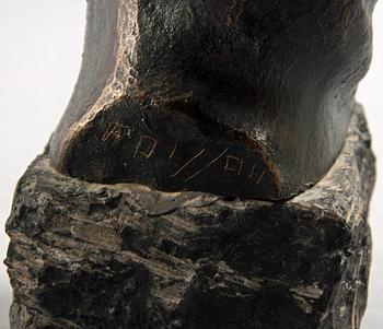 AXEL OLSSON, skulptur, brons, monogramsign.