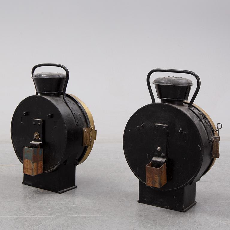 A pair of late 19th Century lanterns.