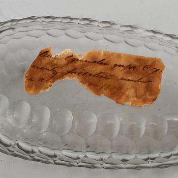PLUNTA, glas, sent 1700- / tidigt 1800-tal.