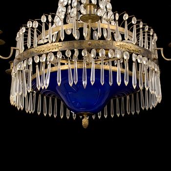 a chandelier from the first half of the 20th century.