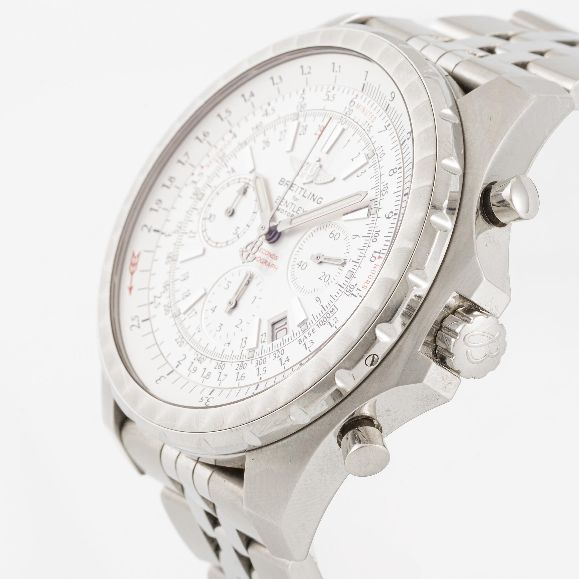 Breitling, for Bentley, Motors T, wristwatch, chronograph, 48.7 mm.