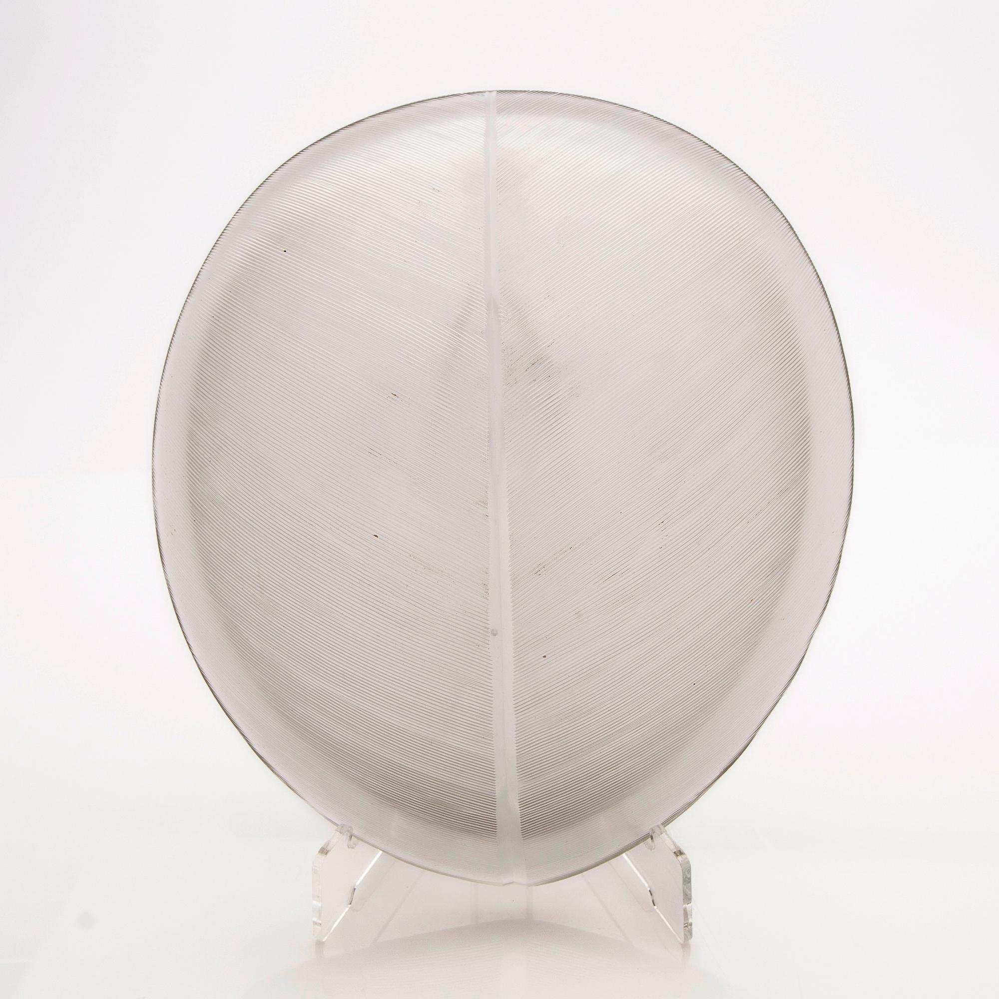 Tapio Wirkkala, fat, glass, "Leaf", Iittala.