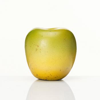 Hans Hedberg, a faience sculpture of an apple, Biot, France.