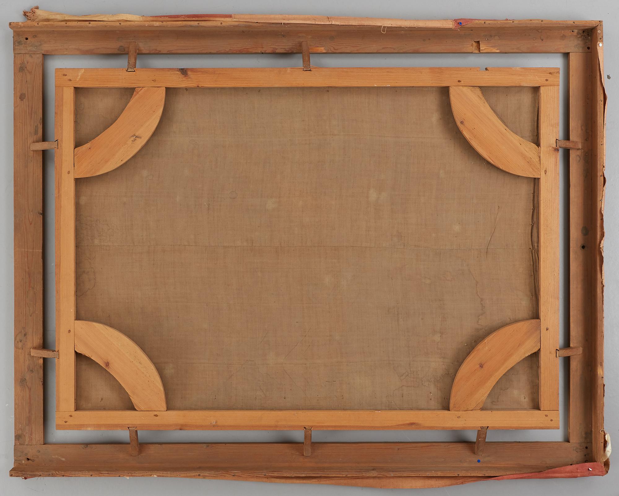 Four-poster bed, called "Axel Oxenstiernas bed", probably 18th century.