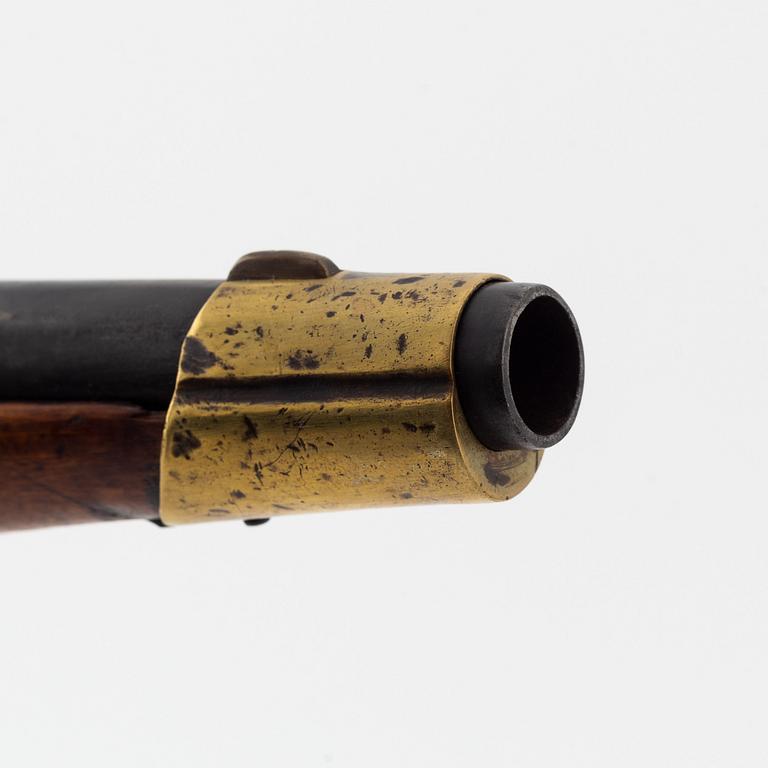 A Swedish rifled percussion pistol 1820-57(59) pattern.