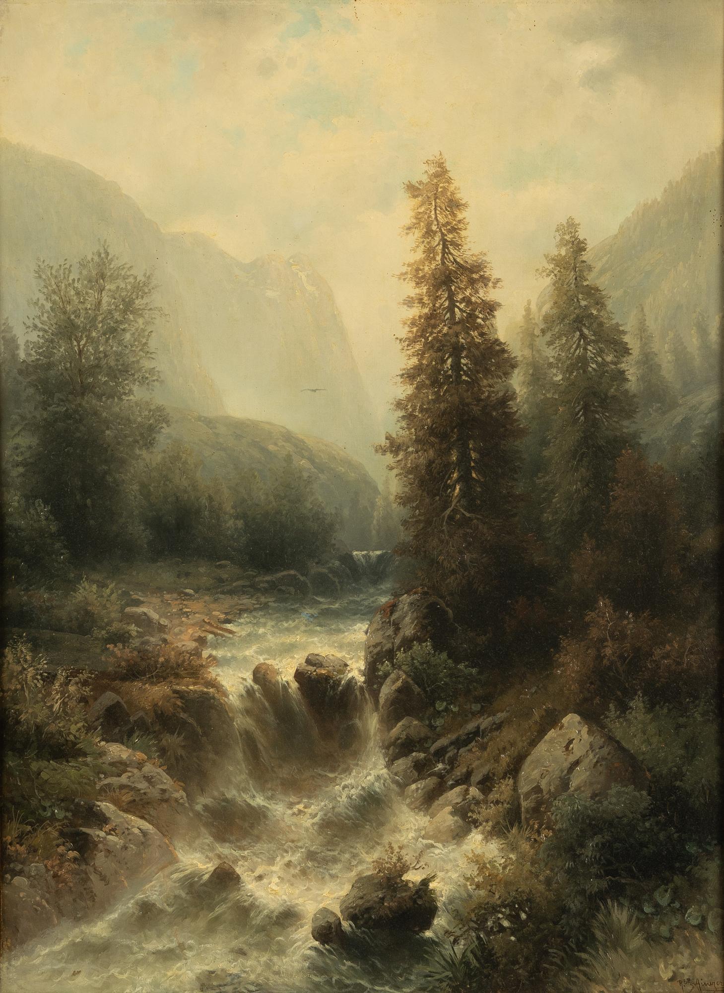 Rudolf Giffinger, oil on panel, signed.
