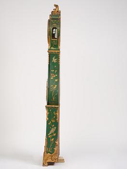 A rococo longcase clock by P. Ernst (watchmaker in Stockholm 1753-84).