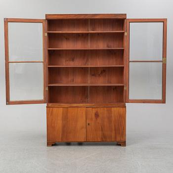 A second half of the 19th century mahogany veneered display cabinet.