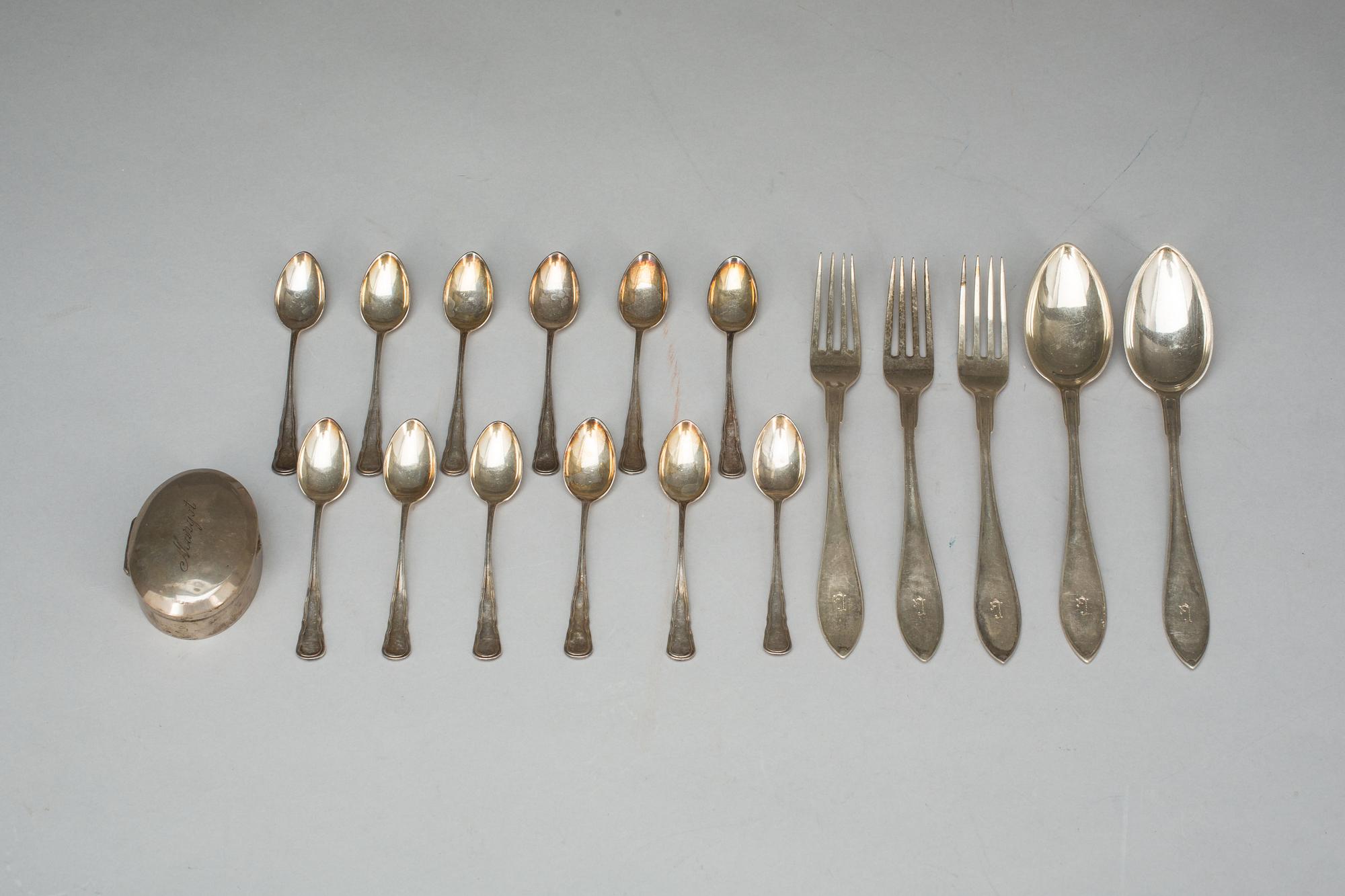PARTI SILVER, bland annat OLn Linköping, 1917. Vikt ca 370g.