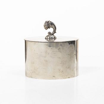 Guldsmedsaktiebolaget (GAB), Ask med lock, silver, Stockholm 1935.