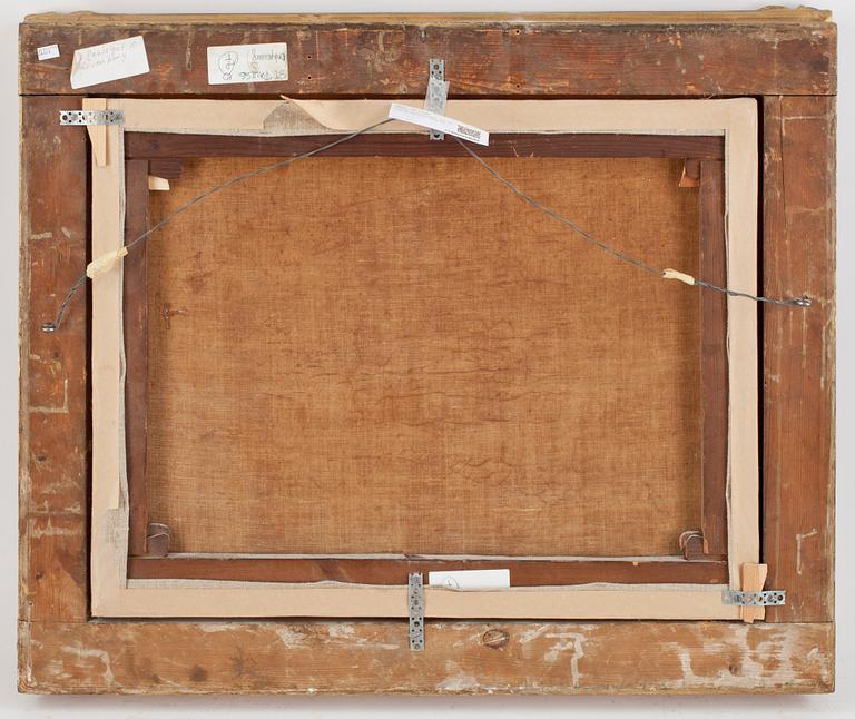 OKÄND KONSTNÄR, olja då duk, ej signerad. 1800-tal.