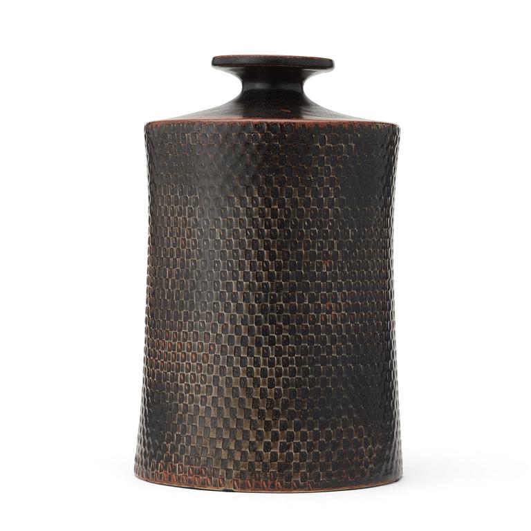 Stig Lindberg, a stoneware vase, Gustavsberg Studio 1967.