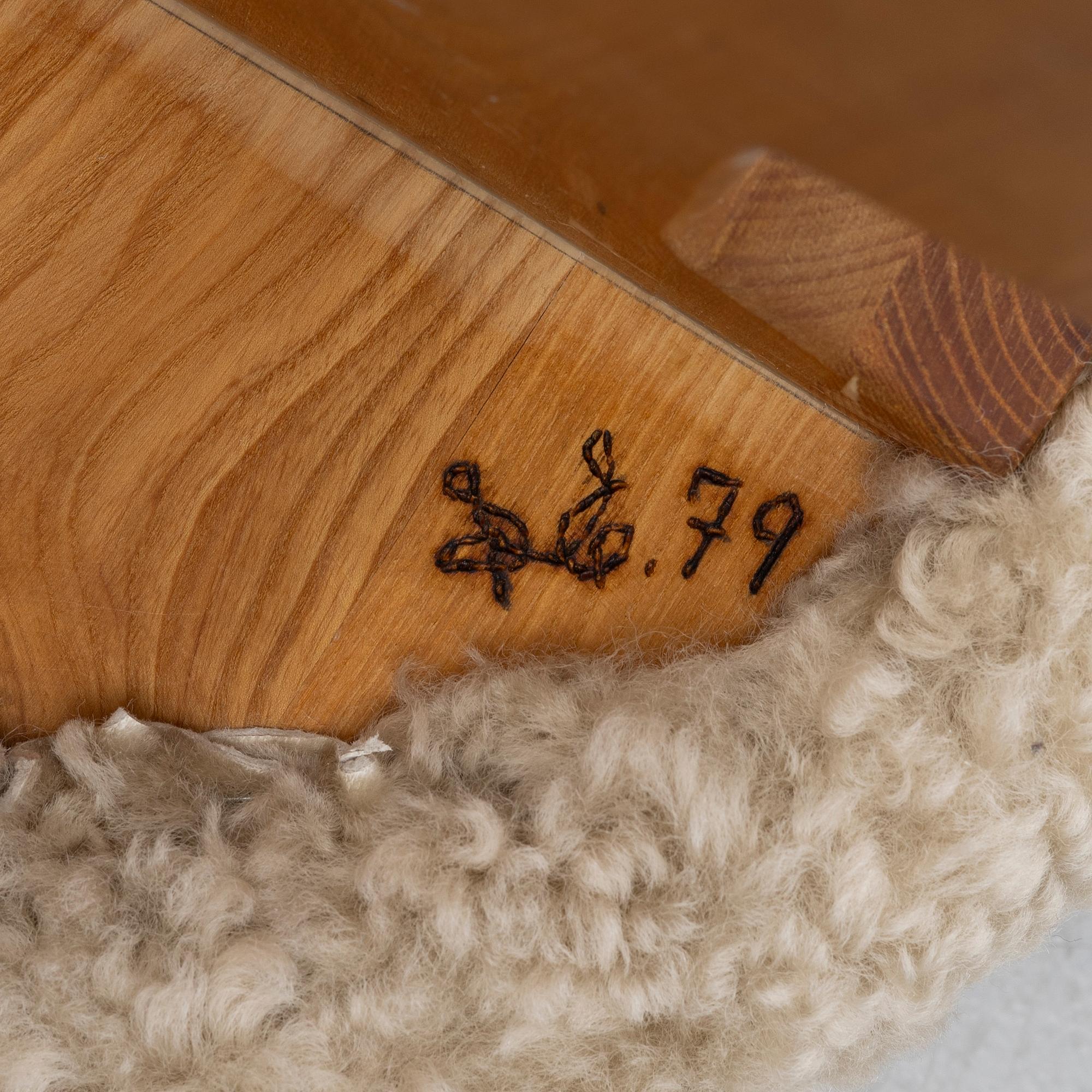 Bernt Bäckdahl, a pair of stools, one signed and dated -79.