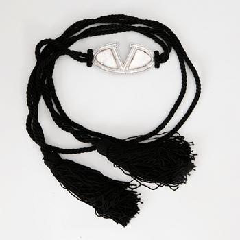 VALENTINO, a silk rope belt.