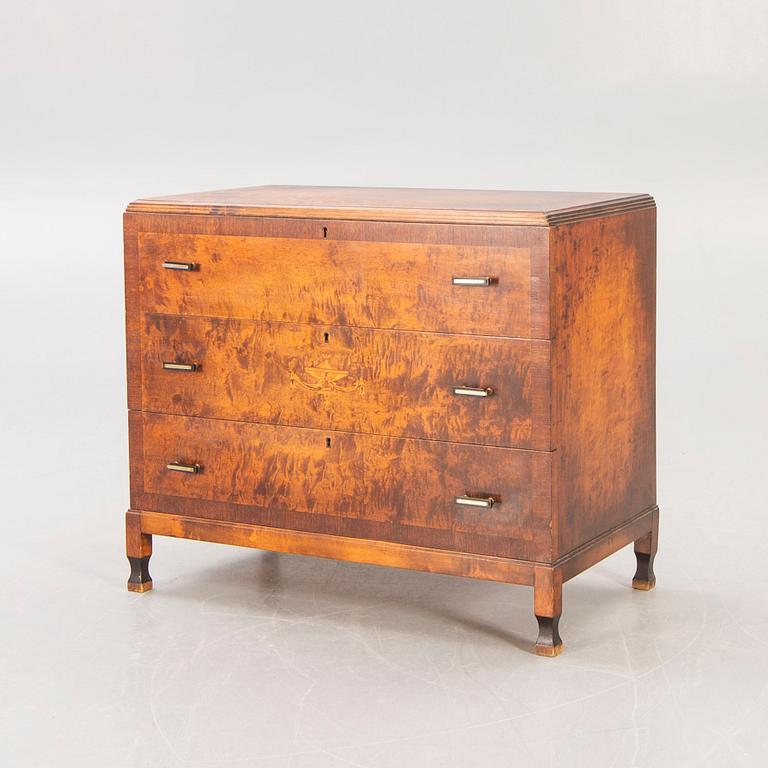 A 1930s birch dresser.