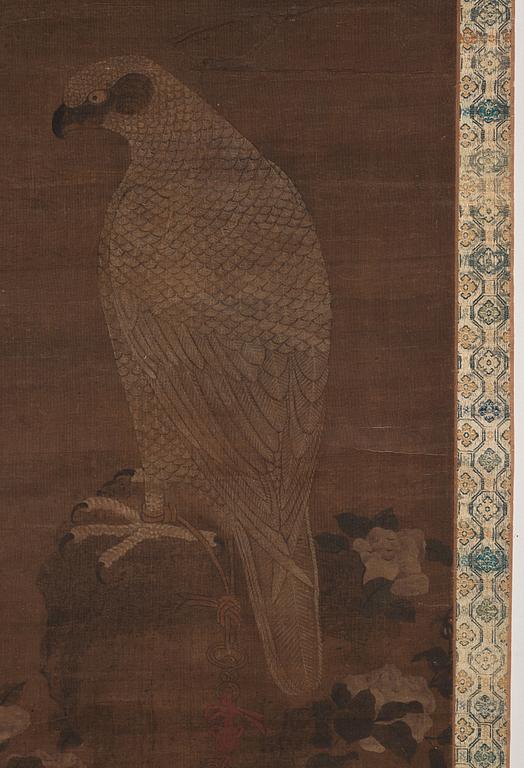 A scroll painting after Song Huizong, Qing dynasty.