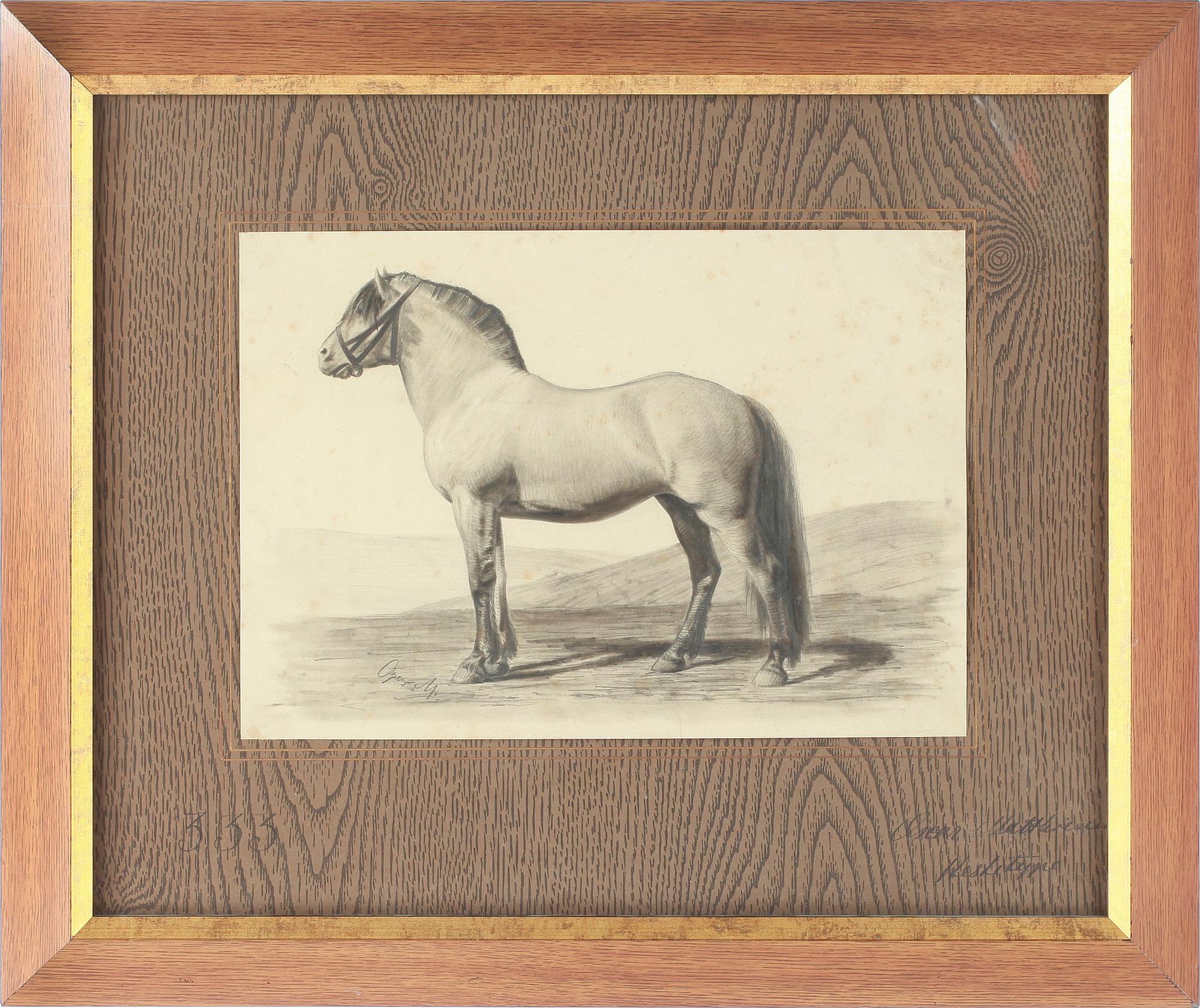 OSCAR MATTHIESEN, blyerts, 4st, signerade.