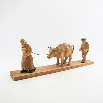 Helge Rugland, skulptur "Till marknaden".