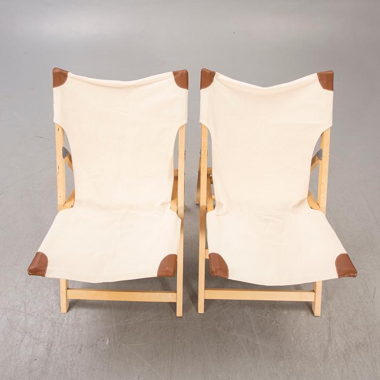 A pair of folding chairs from IKEA around 2000.