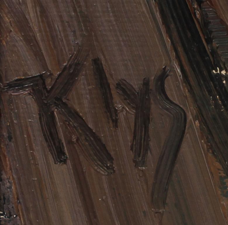 GUNNAR KLYS, olja på pannå, sign o dat 1940.